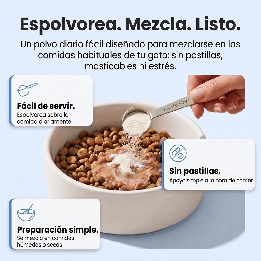 Lubi Taurina Premium para Gatos — Corazón Fuerte, Visión Clara y Más Energía foto 4