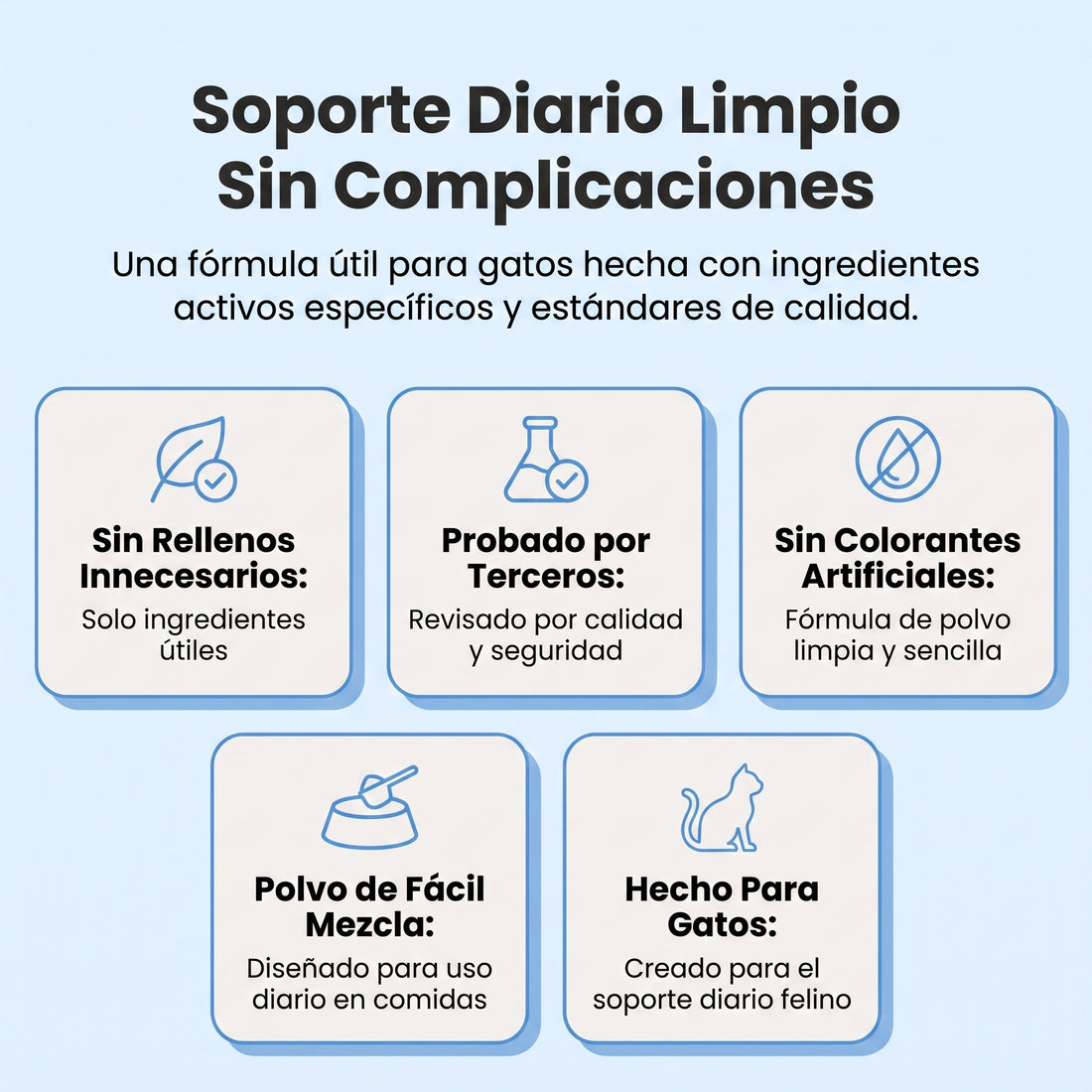 Lubi Taurina Premium para Gatos — Corazón Fuerte, Visión Clara y Más Energía foto 5